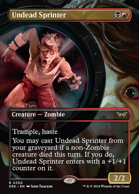 Undead Sprinter (Borderless) - Duskmourn: House of Horror #350