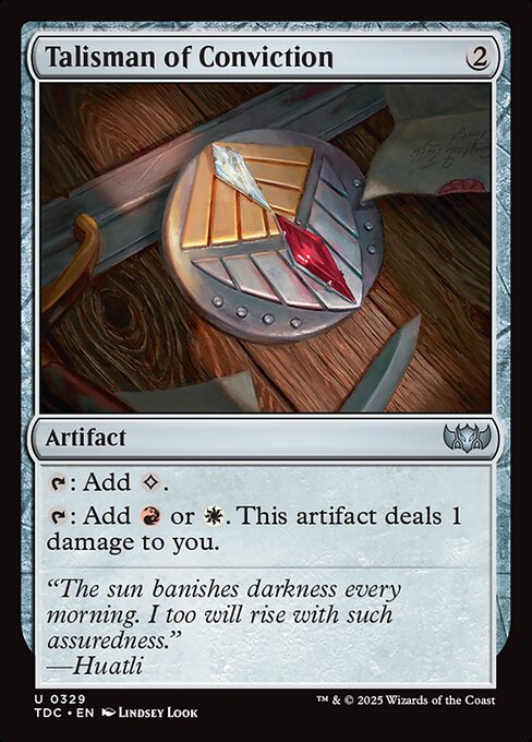 Talisman of Conviction - Tarkir: Dragonstorm Commander #329
