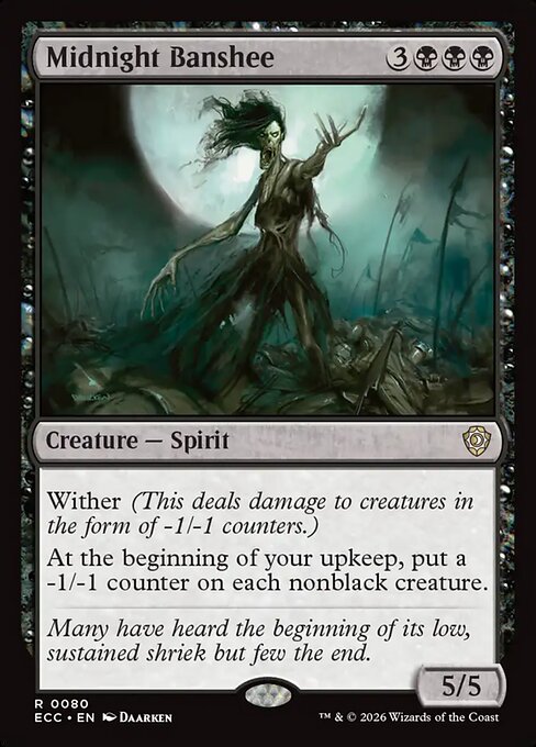 Midnight Banshee - Lorwyn Eclipsed Commander #80