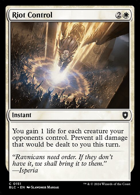 Riot Control - Bloomburrow Commander #151