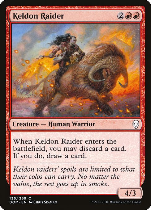 Keldon Raider - Dominaria #135