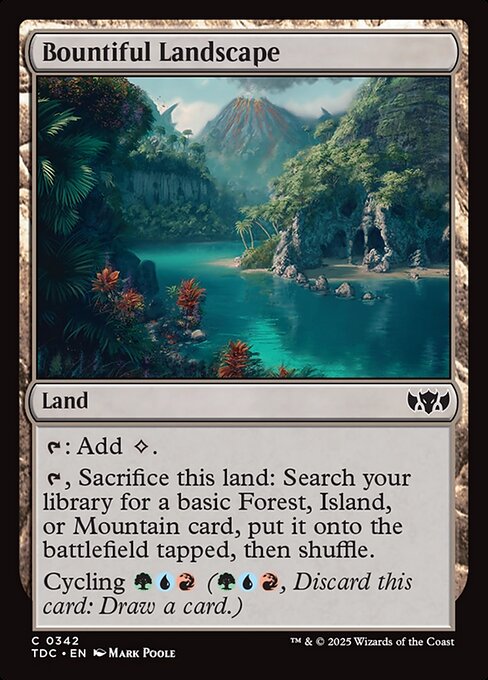 Bountiful Landscape - Tarkir: Dragonstorm Commander #342