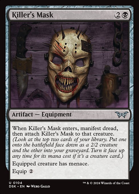 Killer's Mask - Duskmourn: House of Horror #104