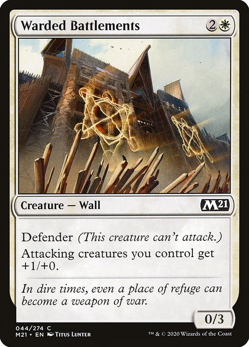 Warded Battlements - Core Set 2021 #44