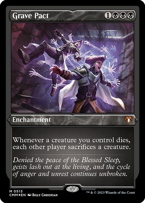 Grave Pact (Foil Etched) - Commander Masters #513