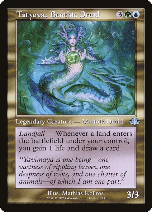 Tatyova, Benthic Druid (Retro Frame) - Dominaria Remastered #371