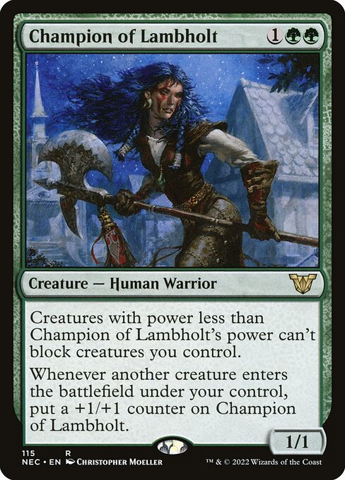 Champion of Lambholt - Neon Dynasty Commander #115