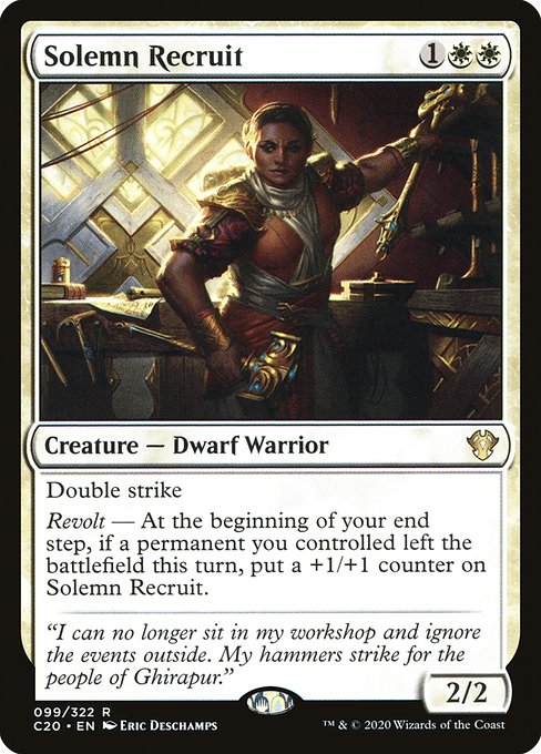 Solemn Recruit - Commander 2020 #99