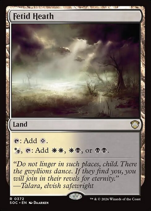 Fetid Heath - Secrets of Strixhaven Commander #372