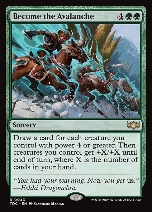 Become the Avalanche - Tarkir: Dragonstorm Commander #43
