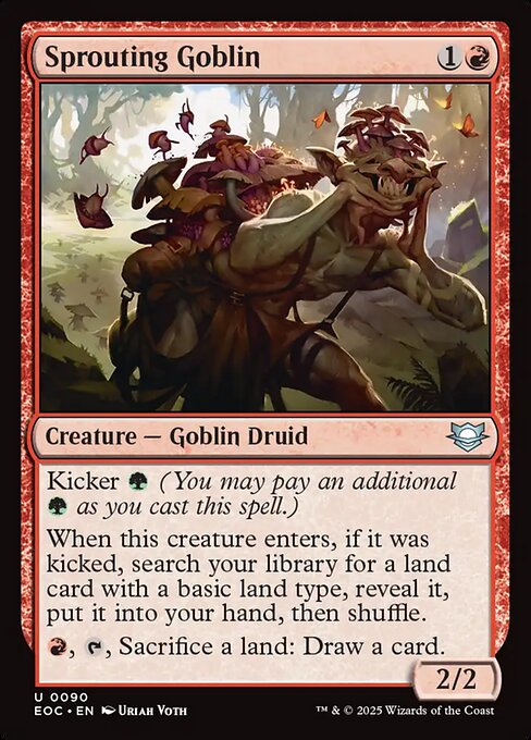 Sprouting Goblin - Edge of Eternities Commander #90
