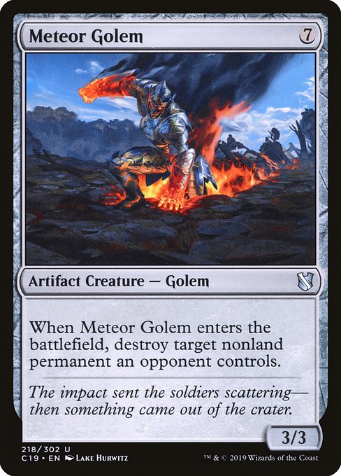 Meteor Golem - Commander 2019 #218