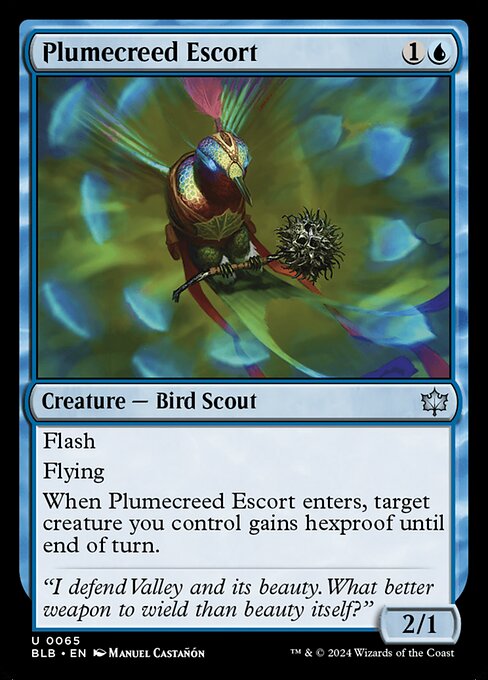 Plumecreed Escort - Bloomburrow #65