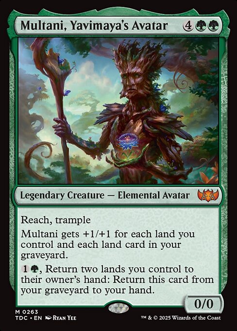 Multani, Yavimaya's Avatar - Tarkir: Dragonstorm Commander #263