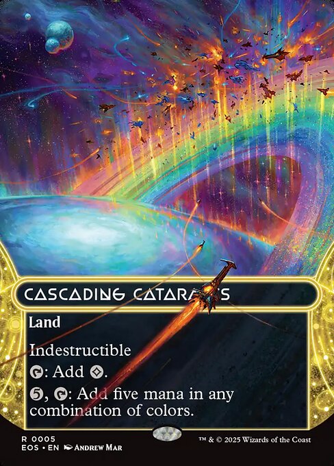 Cascading Cataracts (0005) (Borderless) - Edge of Eternities: Stellar Sights #5
