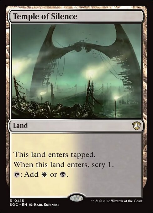 Temple of Silence - Secrets of Strixhaven Commander #415