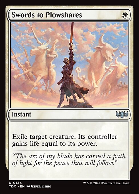 Swords to Plowshares - Tarkir: Dragonstorm Commander #134