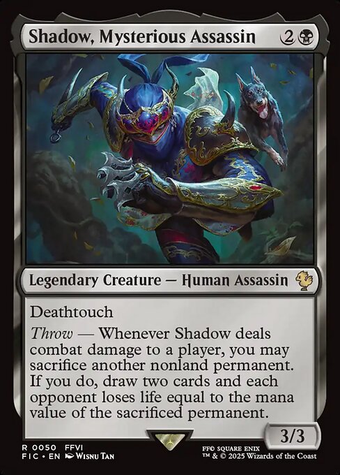 Shadow, Mysterious Assassin - Final Fantasy Commander #50