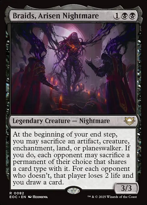 Braids, Arisen Nightmare - Commander: Edge of Eternities:  - 82 - Near Mint