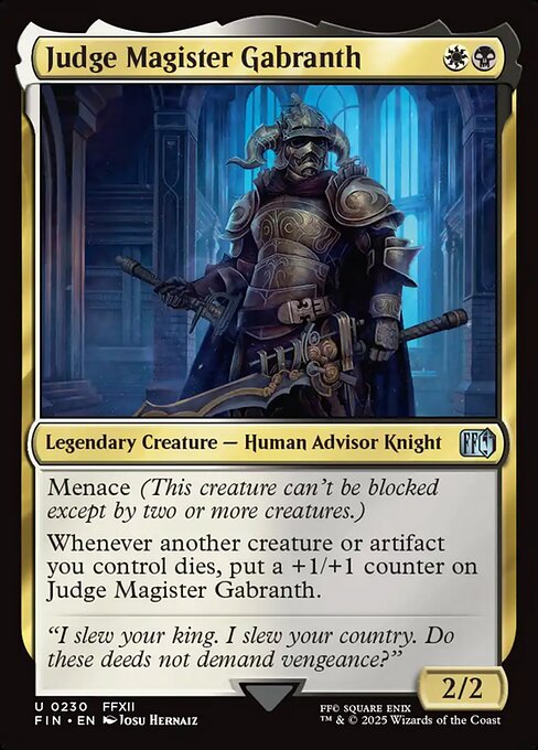 Judge Magister Gabranth - Final Fantasy #230