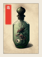 Poison token - custom Japanese art design for tabletop gaming