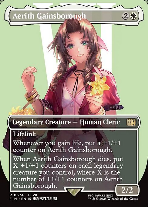 Aerith Gainsborough (Borderless) - Final Fantasy #374