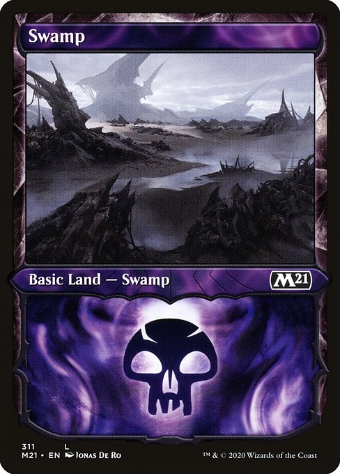 Swamp (Showcase) - Core Set 2021 #311