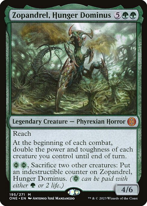 Zopandrel, Hunger Dominus - Phyrexia: All Will Be One:  - 195 - Near Mint Foil