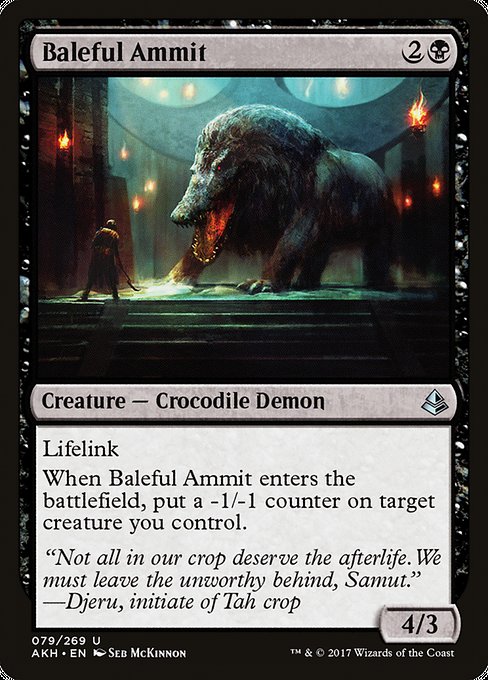 Baleful Ammit - Amonkhet #79