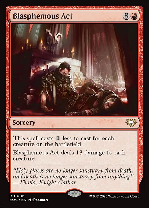 Blasphemous Act - Edge of Eternities Commander #86