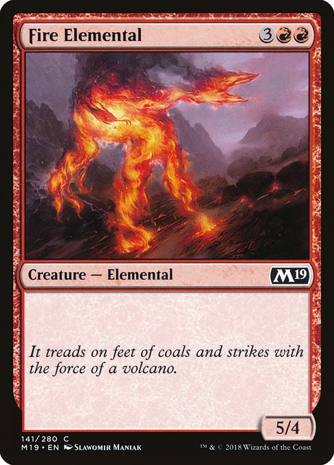 Fire Elemental - Core Set 2019 #141