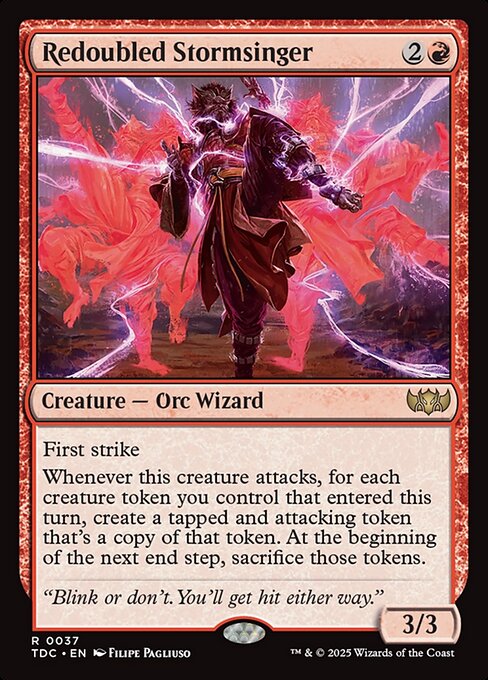 Redoubled Stormsinger - Tarkir: Dragonstorm Commander #37