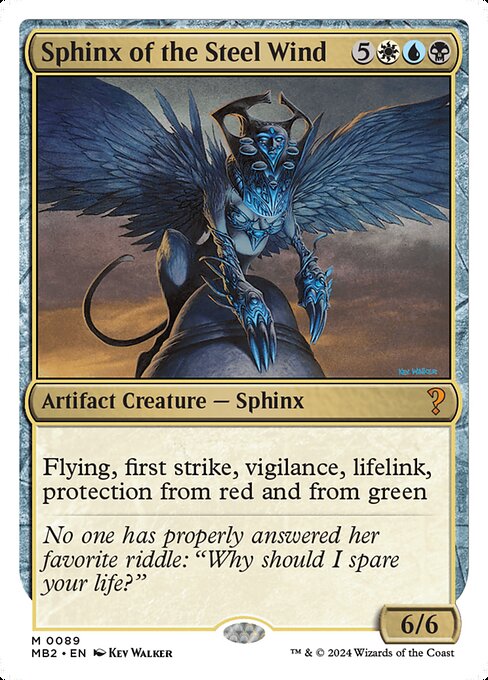 Sphinx of the Steel Wind (White Border) - Mystery Booster 2 #89