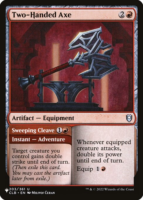 Two-Handed Axe - The List #CLB-203