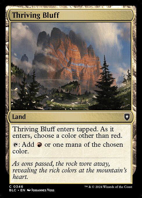 Thriving Bluff - Bloomburrow Commander #346