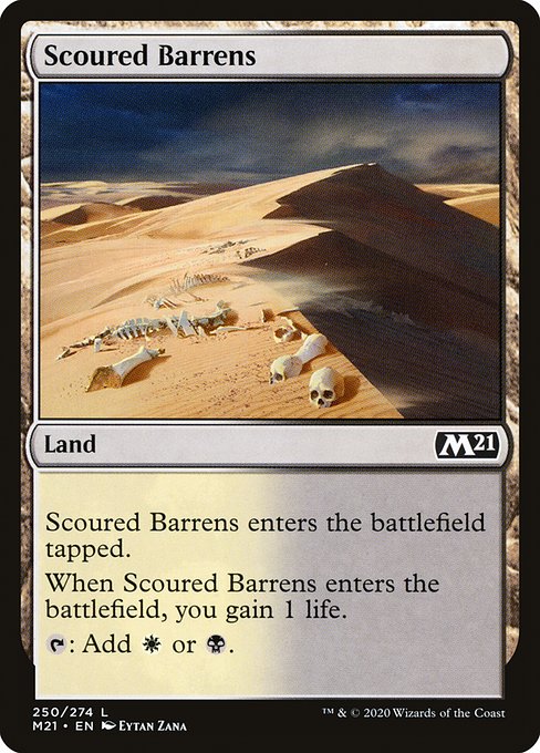 Scoured Barrens - Core Set 2021 #250
