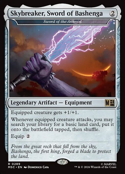 Skybreaker, Sword of Bashenga - Sword of the Animist - Marvel Super Heroes Commander #289