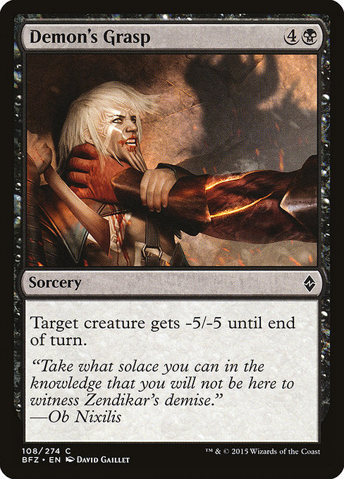 Demon's Grasp - Battle for Zendikar #108