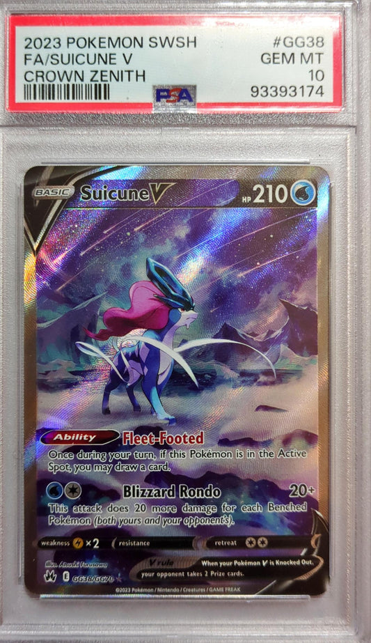 Suicune V - Crown Zenith: Galarian Gallery (CRZ:GG) PSA 10