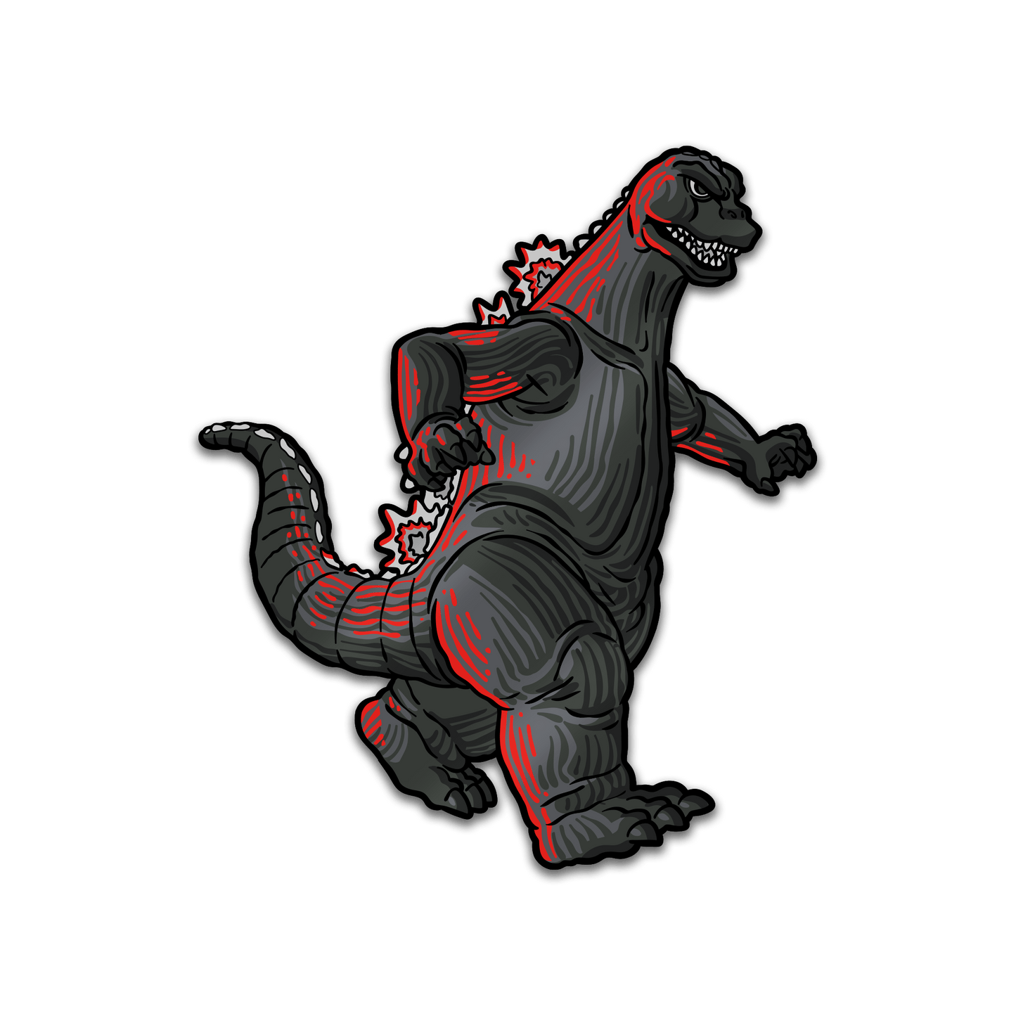 Godzilla VS Mechagodzilla Pin and Lanyard Set (Showa Era)