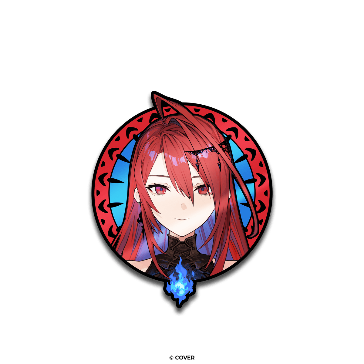 Limited Edition hololive English -Justice- Elizabeth Rose Bloodflame AR Pin