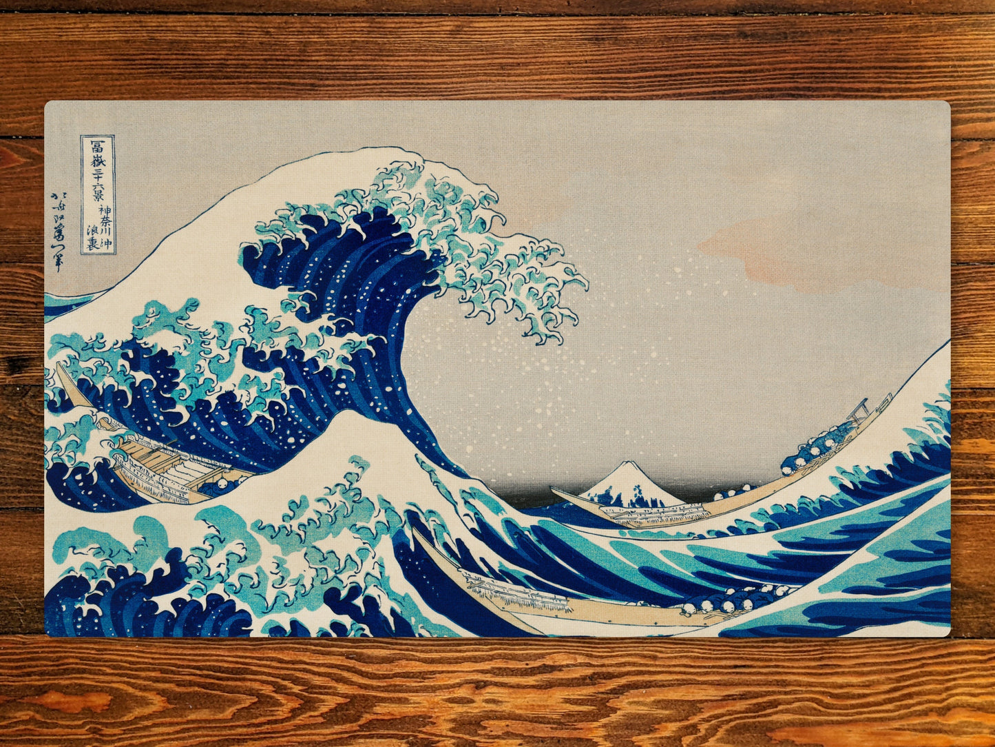 Under The Wave Off Kanagawa 14" X 24" Playmat For Tabletop, Ccg, Tcg, And Other Games