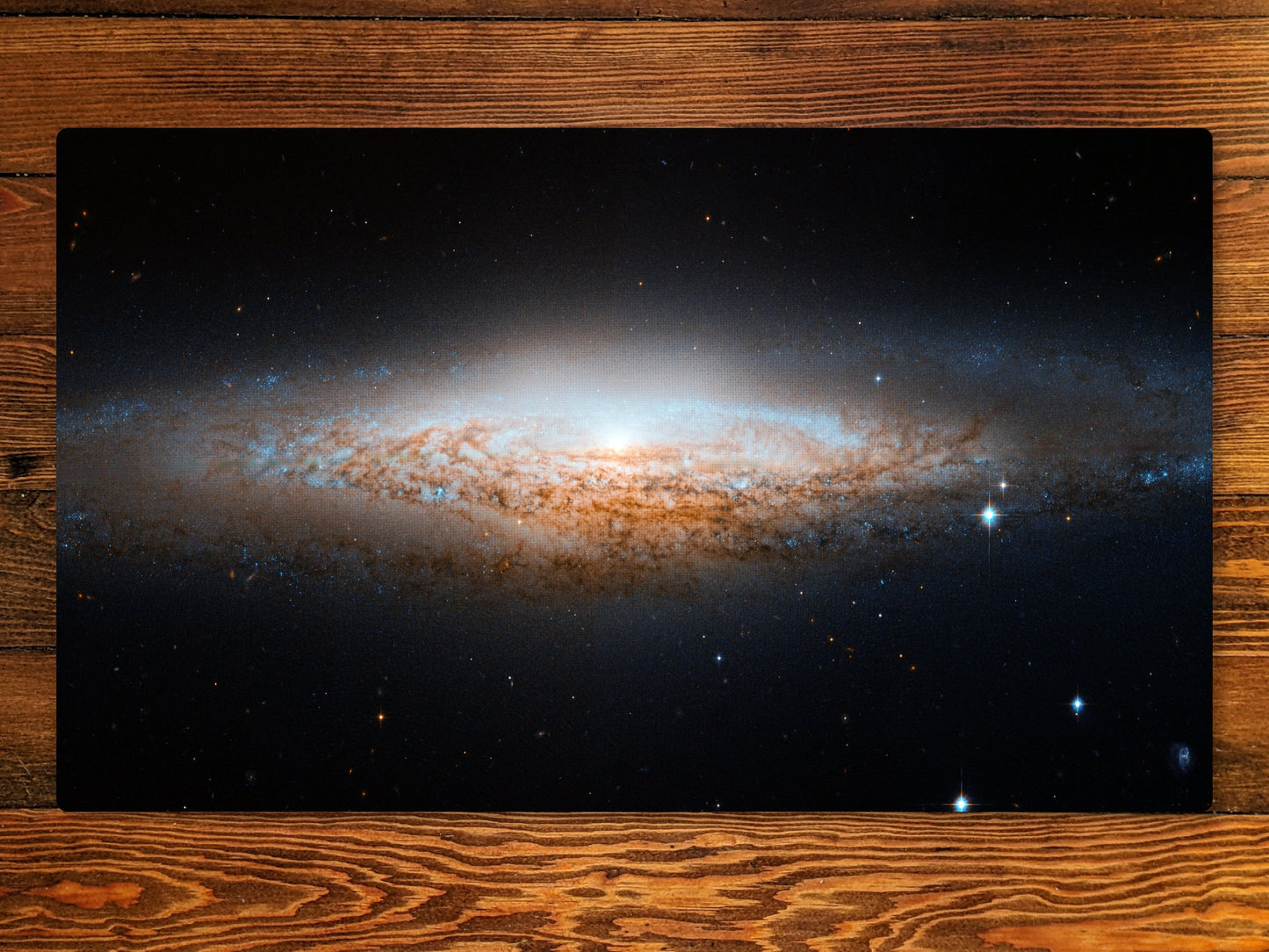 Magic Zone Layout 14" X 24" Playmat For Edh And Commander With The Milky Way Spiral Galaxy Background