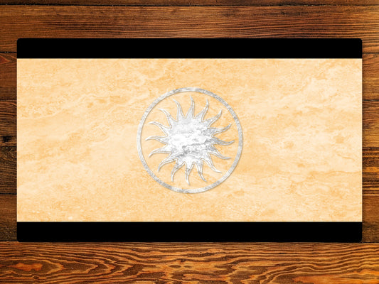 White Mana Playmat - Plains 14" X 24" Playmat For Card, Ccg, And Tabletop Games