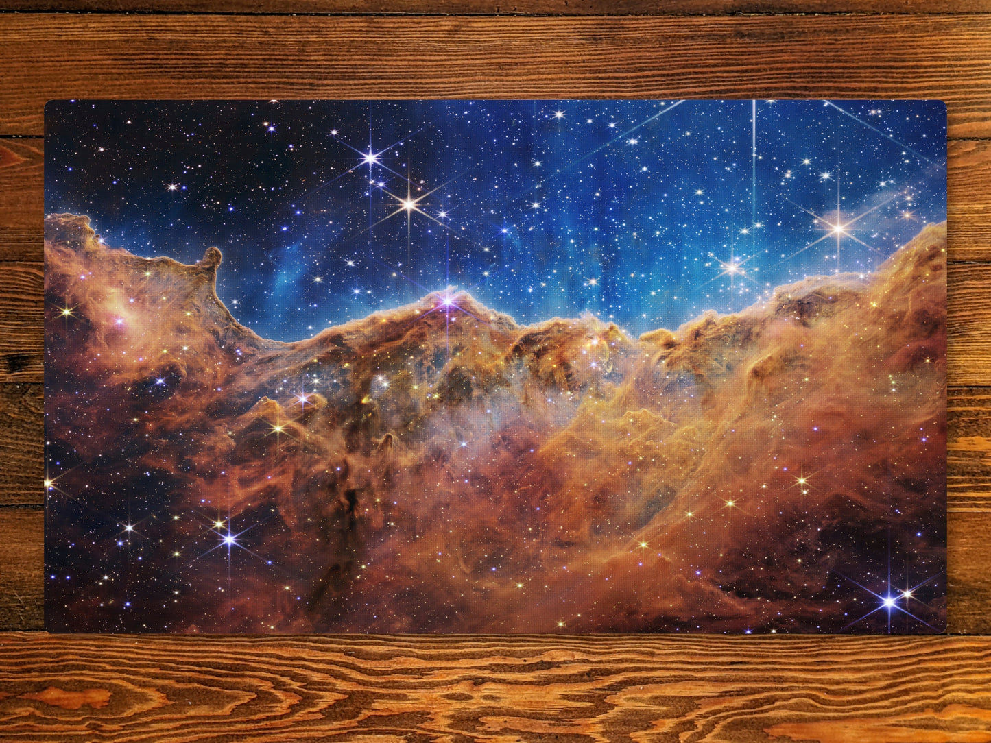 Cosmic Cliffs 14" X 24" Playmat For Ccg And Other Tabletop Games With Magic Zone Layout