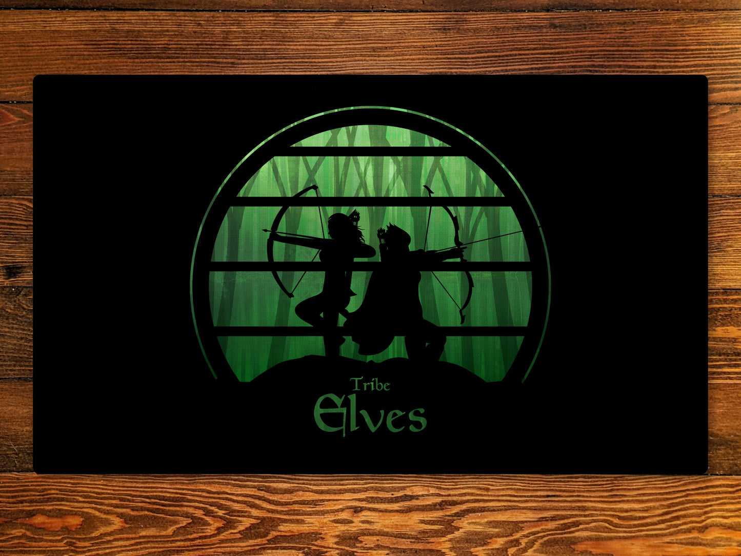 Elf Tribe 14" X 24" Playmat For Ccg And Other Tabletop Board Games