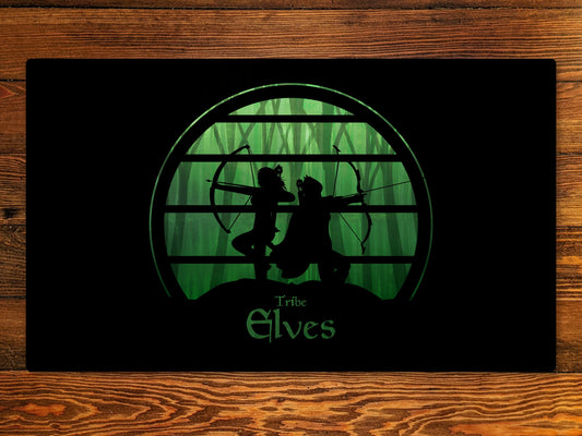 Elf Tribe 14" X 24" Playmat For Ccg And Other Tabletop Board Games