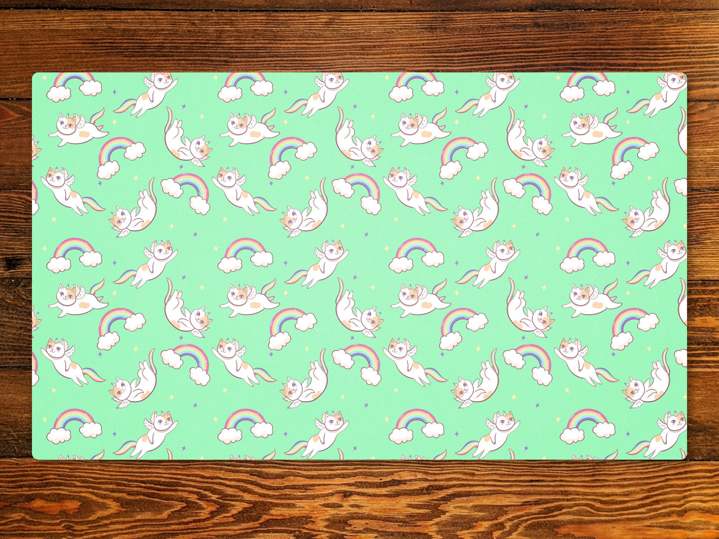 Caticorn 14" X 24" Playmat For Edh and Commander And Other Tabletop Card Games