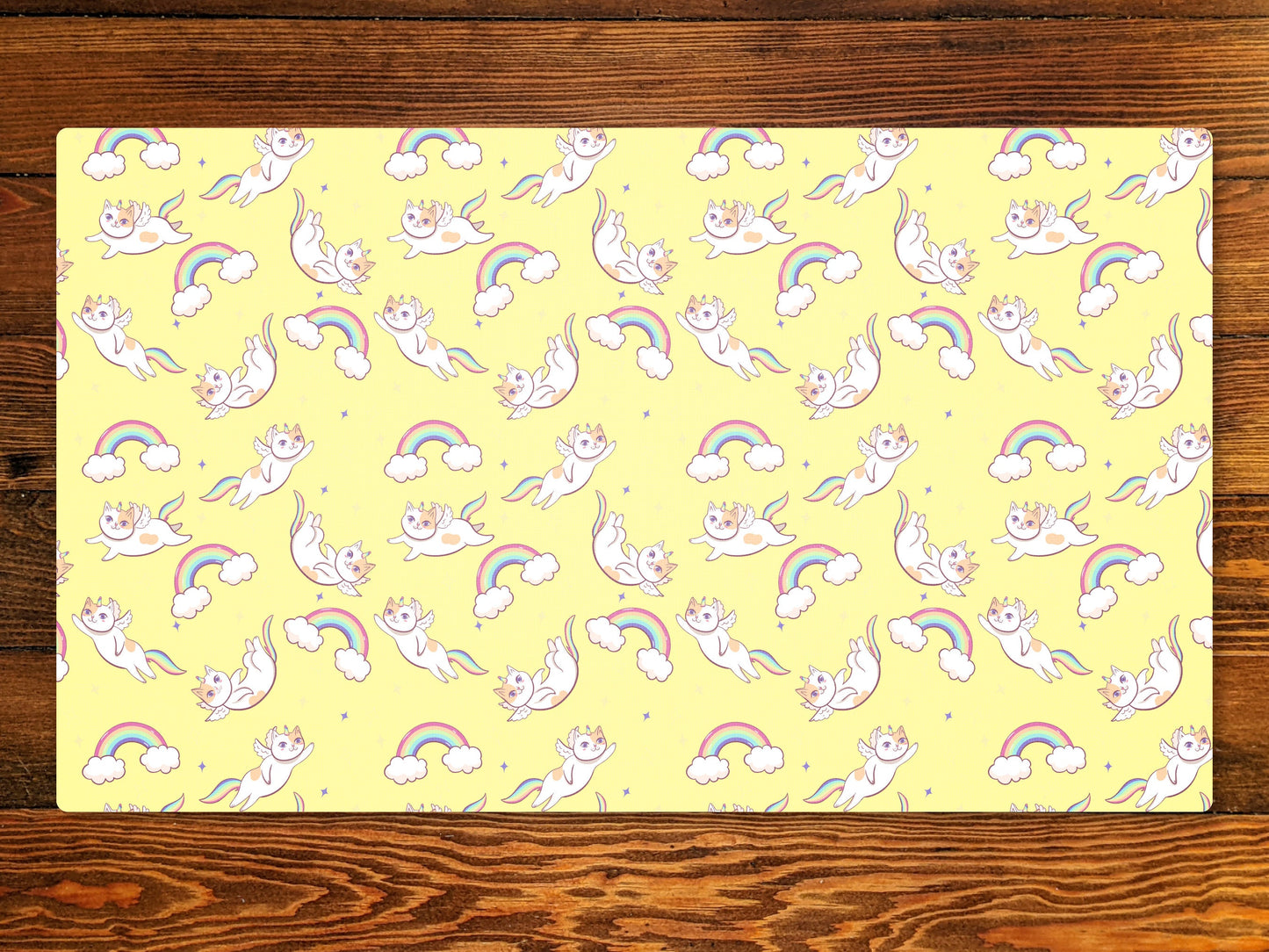 Caticorn 14" X 24" Playmat For Edh and Commander And Other Tabletop Card Games