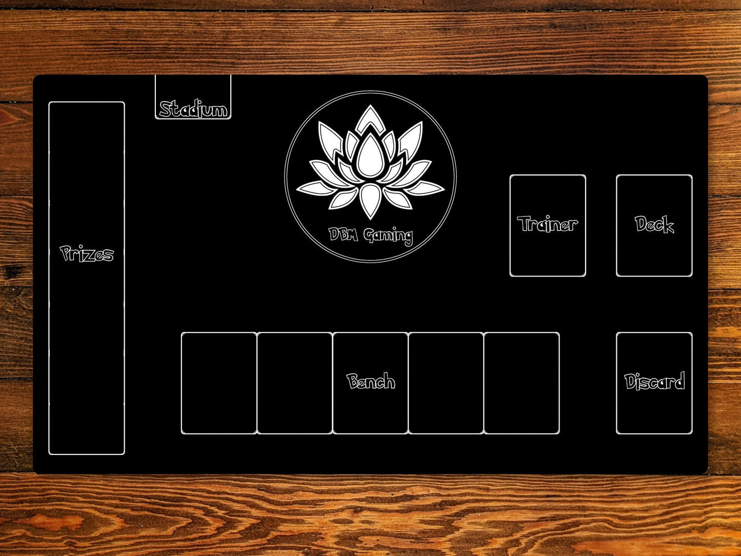 Trainer Board Layout 14" X 24" Trainer Playmat For Ccg And Other Tabletop Games